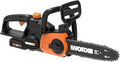 Cordless Chainsaw with Auto-Tension, 20V 10" WG322 | 12.5 ft/s Chain Speed, Weighs 6.2 LBS, Auto-Tension Adjustment, Battery & Charger Included, PowerShare
