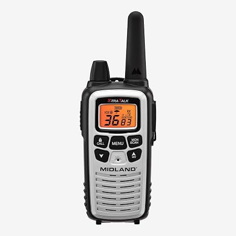 LXT600VP3 FRS License Free Walkie Talkies. Black, 2 Pack | Up to 30 Mile Range Walkie Talkie, 36 Channels, 121 Privacy Codes, NOAA Weather Scan + Alert